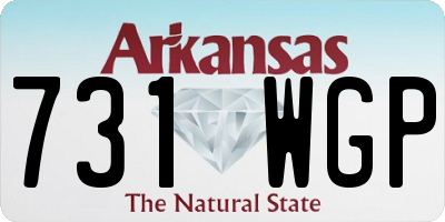 AR license plate 731WGP