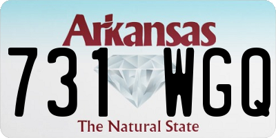 AR license plate 731WGQ