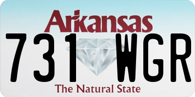 AR license plate 731WGR