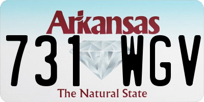 AR license plate 731WGV
