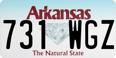 AR license plate 731WGZ