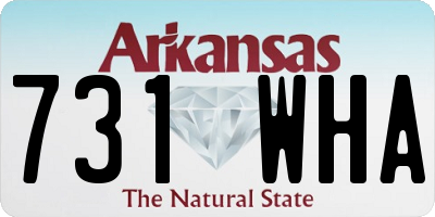 AR license plate 731WHA