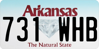 AR license plate 731WHB