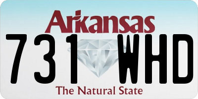 AR license plate 731WHD