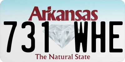 AR license plate 731WHE