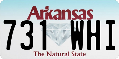 AR license plate 731WHI