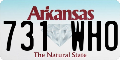 AR license plate 731WHO