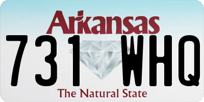 AR license plate 731WHQ