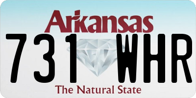 AR license plate 731WHR