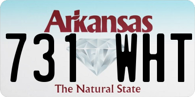 AR license plate 731WHT