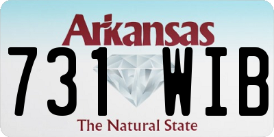 AR license plate 731WIB