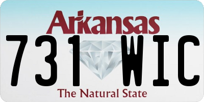 AR license plate 731WIC
