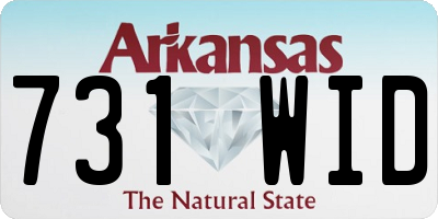 AR license plate 731WID
