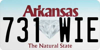 AR license plate 731WIE