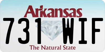 AR license plate 731WIF