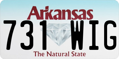 AR license plate 731WIG