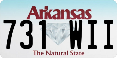 AR license plate 731WII