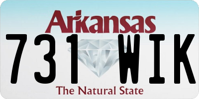 AR license plate 731WIK