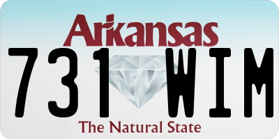 AR license plate 731WIM