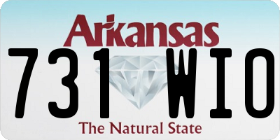 AR license plate 731WIO