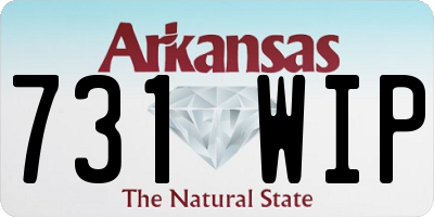 AR license plate 731WIP