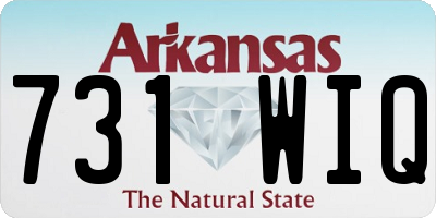 AR license plate 731WIQ