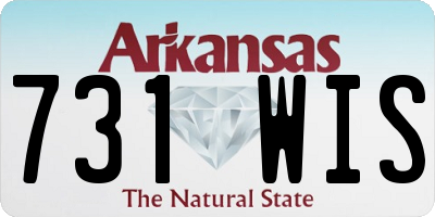 AR license plate 731WIS