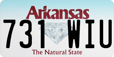 AR license plate 731WIU