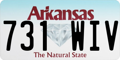 AR license plate 731WIV