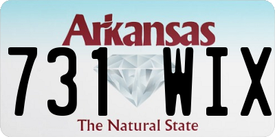 AR license plate 731WIX