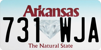 AR license plate 731WJA