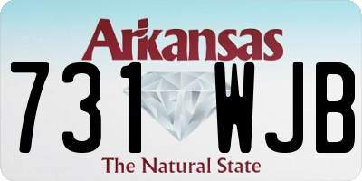 AR license plate 731WJB
