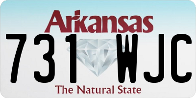 AR license plate 731WJC