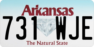 AR license plate 731WJE