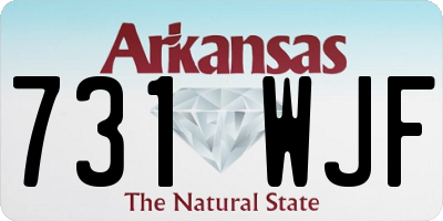 AR license plate 731WJF