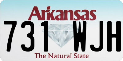 AR license plate 731WJH
