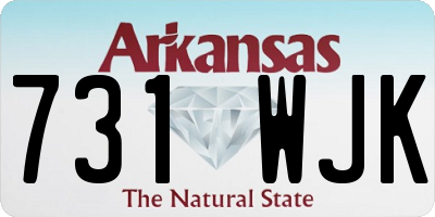 AR license plate 731WJK