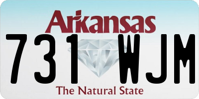 AR license plate 731WJM