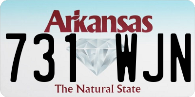 AR license plate 731WJN
