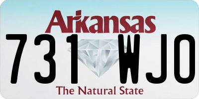 AR license plate 731WJO