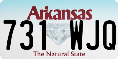 AR license plate 731WJQ