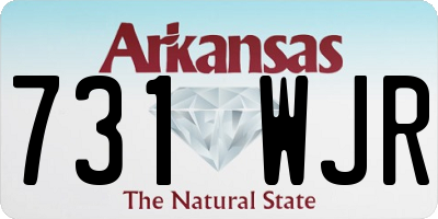 AR license plate 731WJR