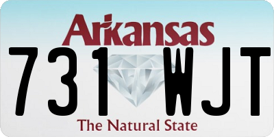 AR license plate 731WJT