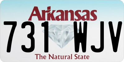 AR license plate 731WJV