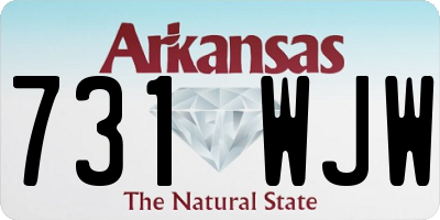 AR license plate 731WJW