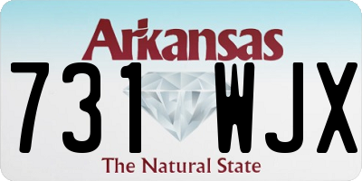 AR license plate 731WJX