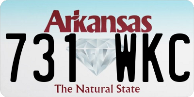 AR license plate 731WKC