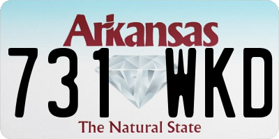 AR license plate 731WKD