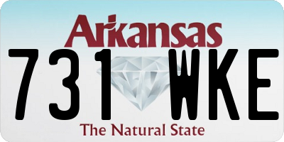AR license plate 731WKE