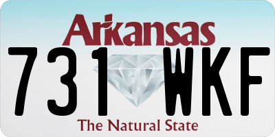 AR license plate 731WKF